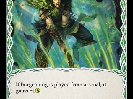 Burgeoning (Yellow) [ELE135] (Tales of Aria)  1st Edition Rainbow Foil Supply