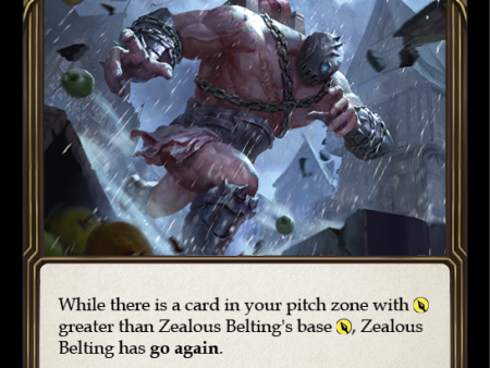 Zealous Belting (Blue) [U-MON295-RF] Unlimited Rainbow Foil on Sale